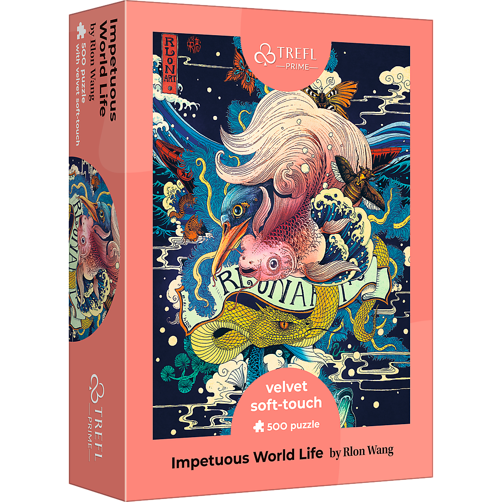 Puzzle - Impetuous World Life - velvet soft-touch 500 Teile