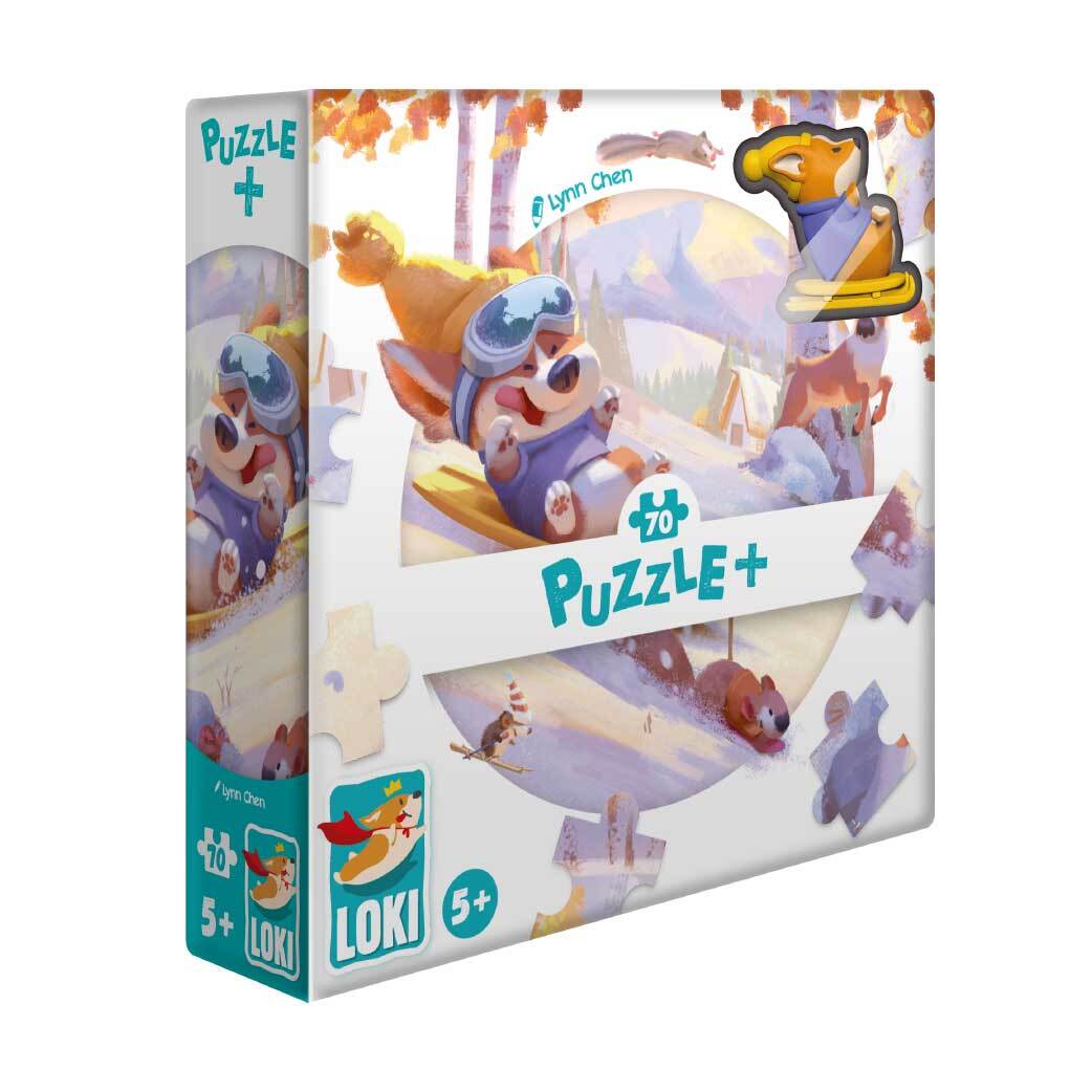 Puzzle - Winter (mit Figur) 70 Teile