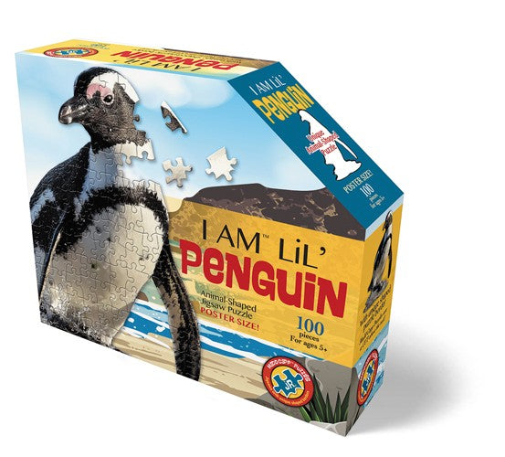 I Am Lil' Penguin | Konturpuzzle 100 XL Teile | Madd Capp
