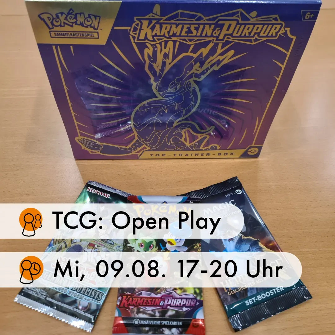 Mi, 09.08 - TCG: Open Play