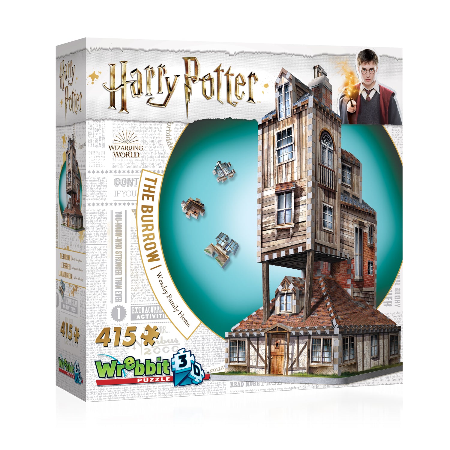 Harry Potter - The Burrow - Weasley Family Home | 3D Puzzle 415 Teile