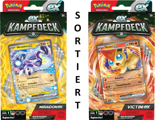 Pokémon - Kampfdeck Victini / Miraidon Cover