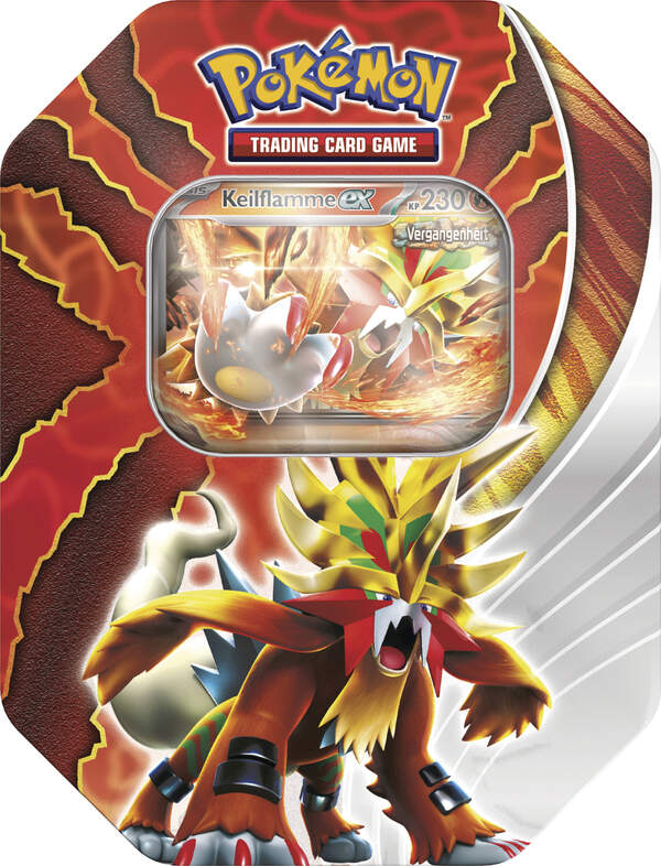 Pokémon - Tin-Box Paradox-Schicksale: Keilflamme-ex Cover