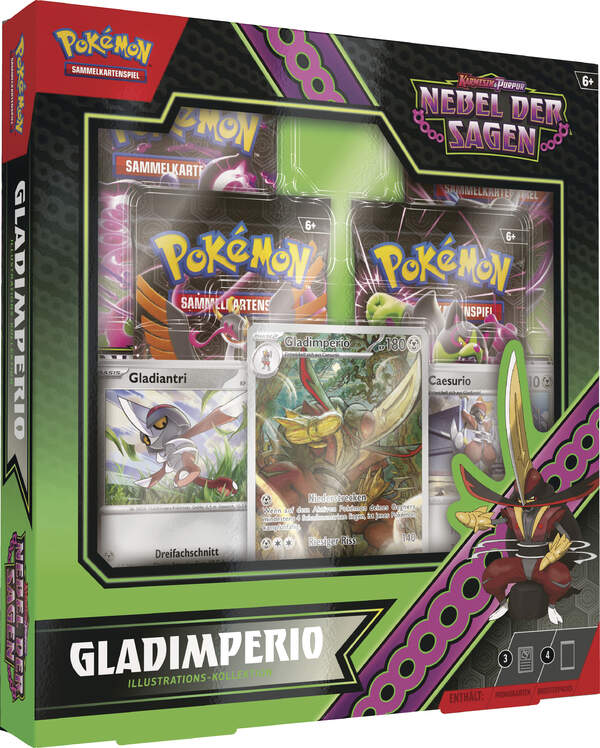 Pokémon Illustrations-Kollektion Karmesin & Purpur - Nebel der Sagen: Gladimperio Cover