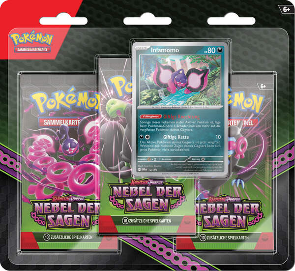 Pokémon KP06.5 Nebel der Sagen - 3-Pack Blister Cover