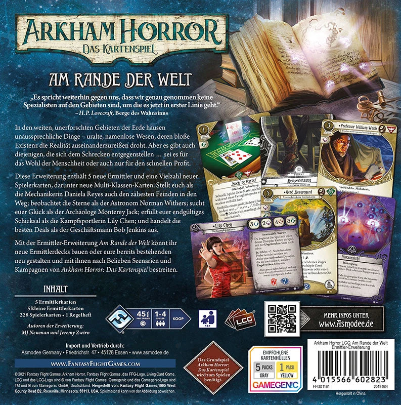 Arkham Horror: Das Kartenspiel - Am Rande der Welt - Ermittler-Erweiterung