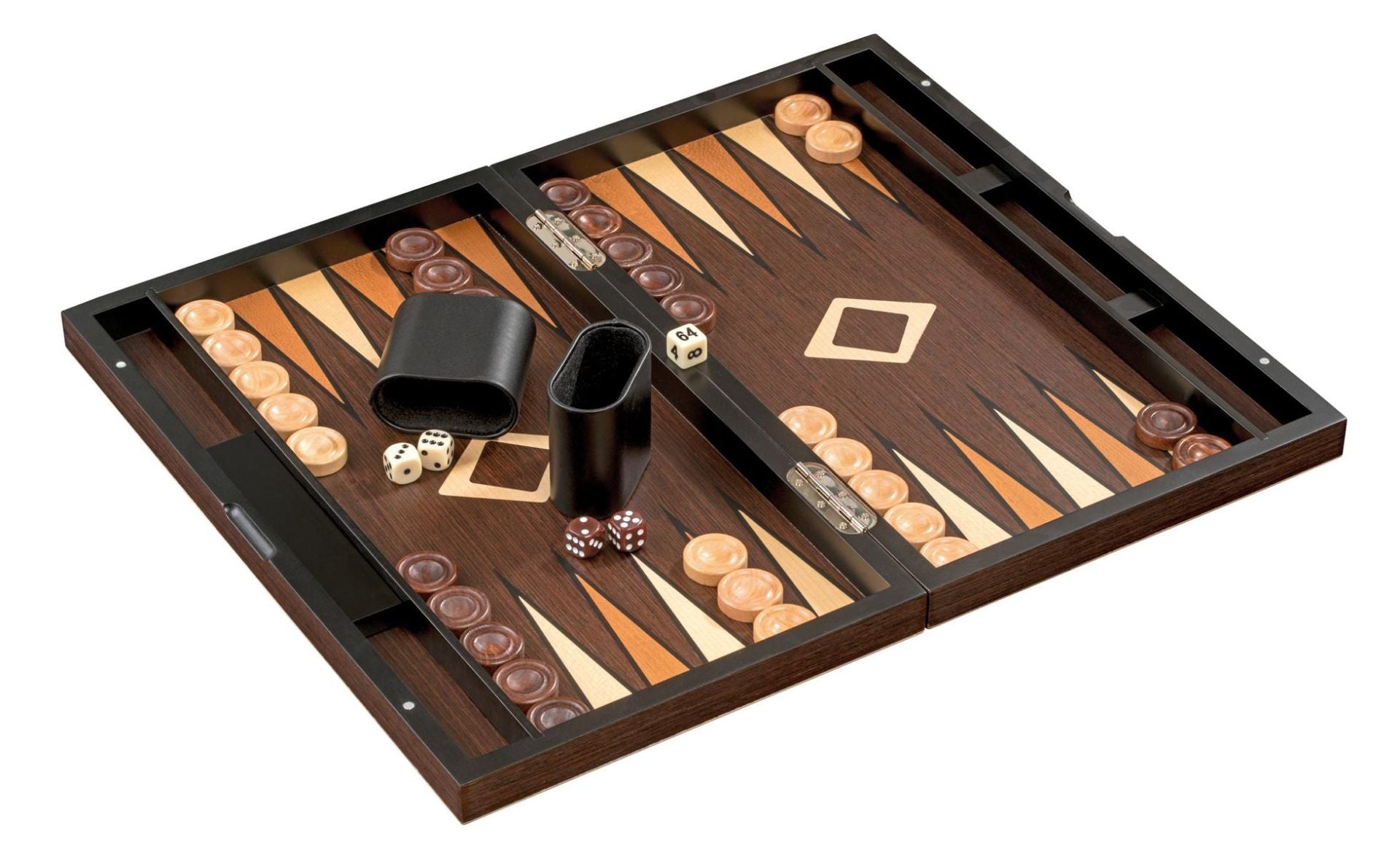 Brettspiel Backgammon Anafi, groß, Magnetverschluss