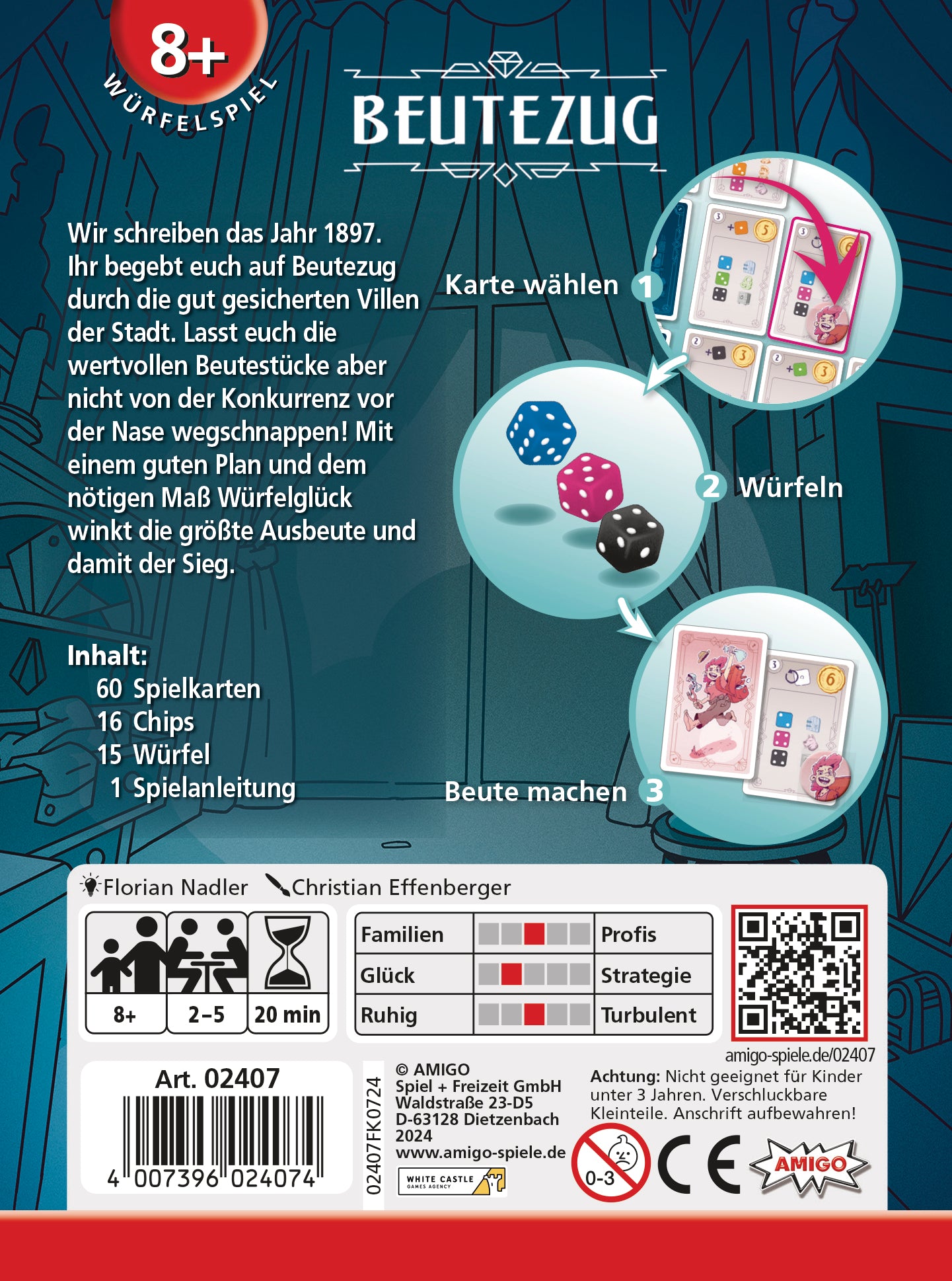 Würfelspiel Beutezug Rückseite