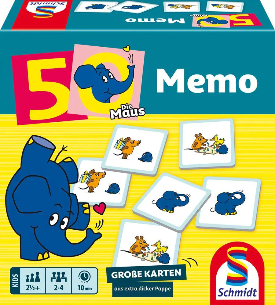 Kinderspiel Die Maus - Elefanten-Memo Cover