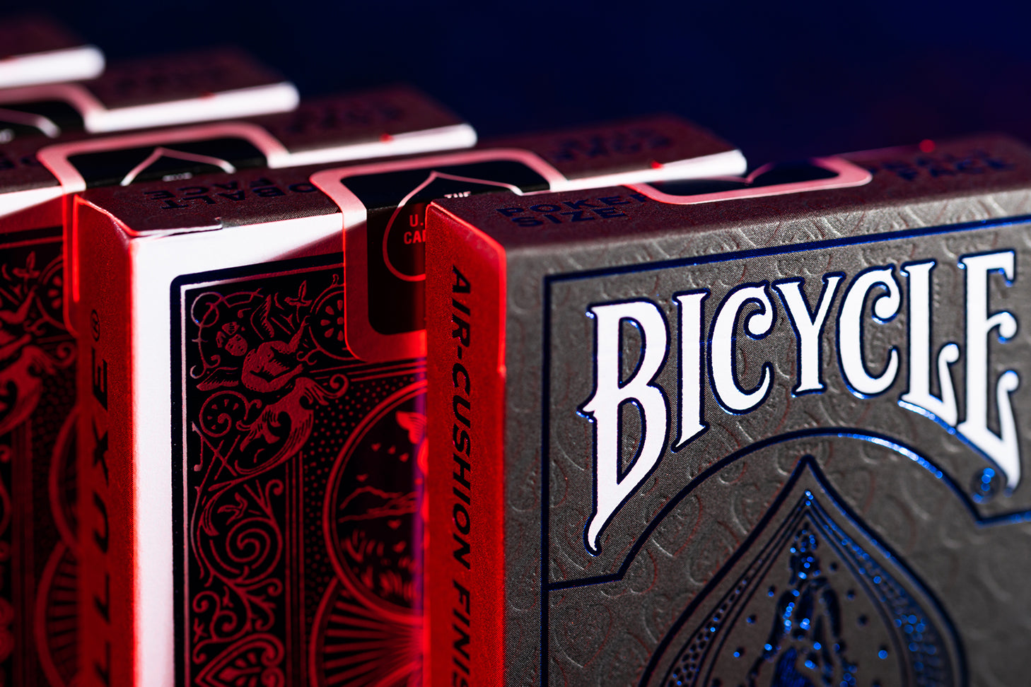 Bicycle - Foil Back Crimson Blue Cover