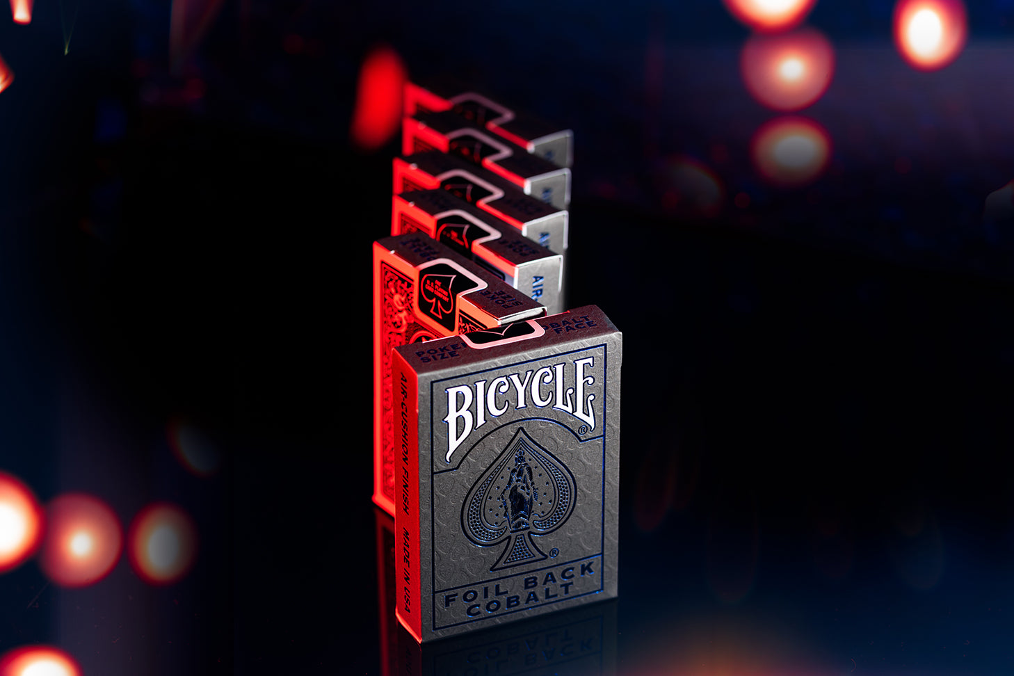 Bicycle - Foil Back Crimson Blue Cover