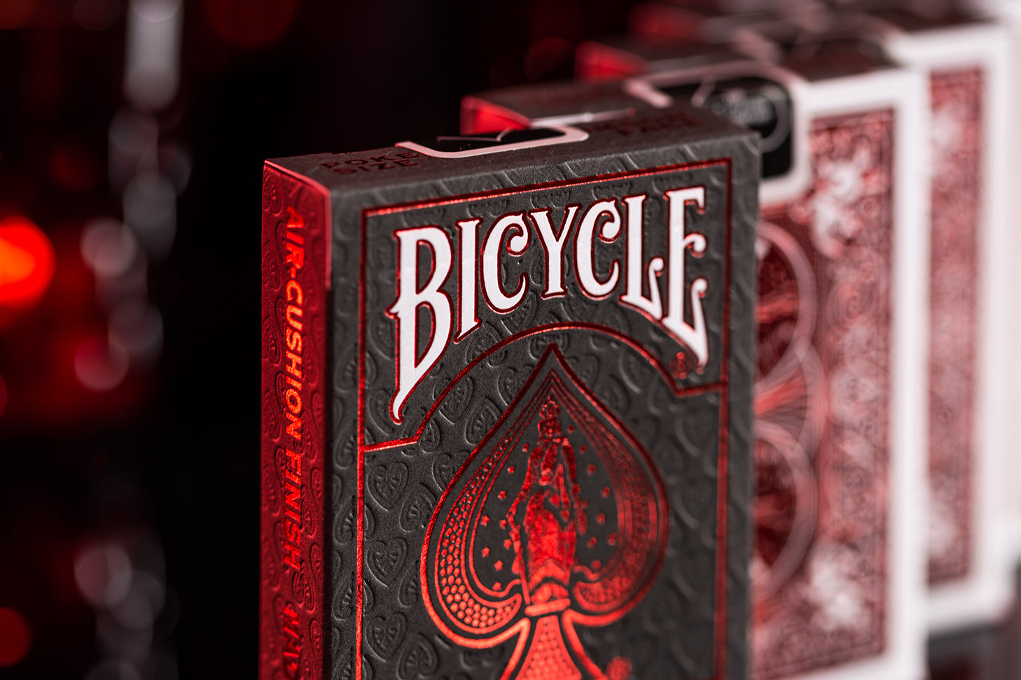 Bicycle - Foil Back Crimson Red Cover