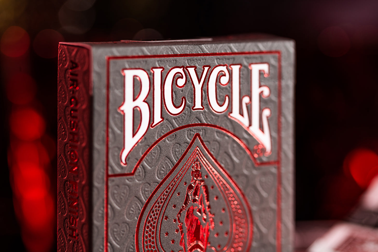 Bicycle - Foil Back Crimson Red Cover