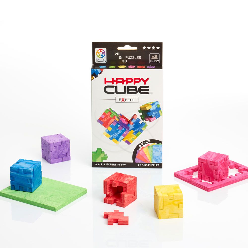 Logikspiel Happy Cube 6 Colour Pack Expert Inhalt