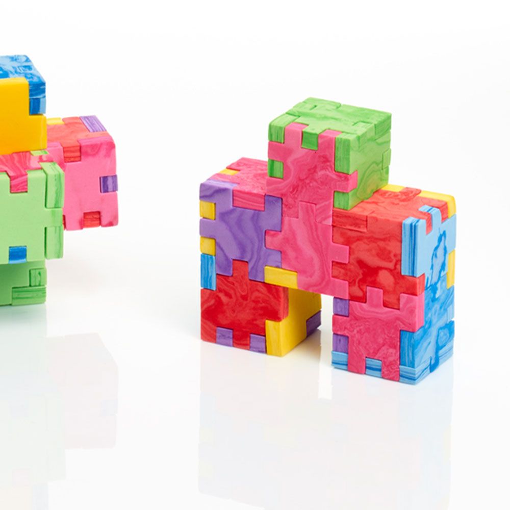 Logikspiel Happy Cube 6 Colour Pack Expert Beispiel