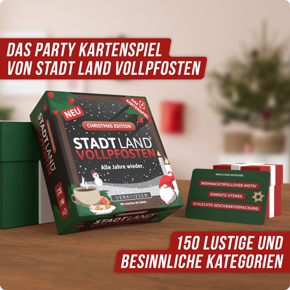 Stadt Land Vollpfosten - Das Kartenspiel: Christmas Edition