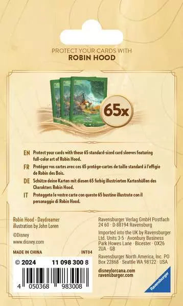 Disney Lorcana: Die Tintenlande - Kartenhüllen Robin Hood