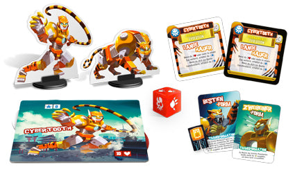 Familienspiel King of Tokyo - Monsterpack #4 Cybertooth Inhalt