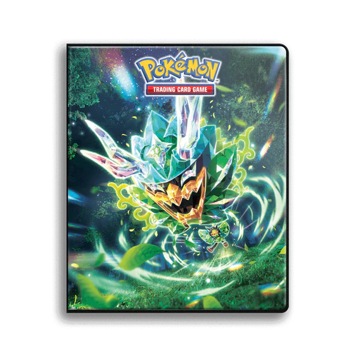 Sammelkartenspiel Pokémon Ogerpon und terakristallisiertes Katapuldra 9-Pocket Portfolio Cover