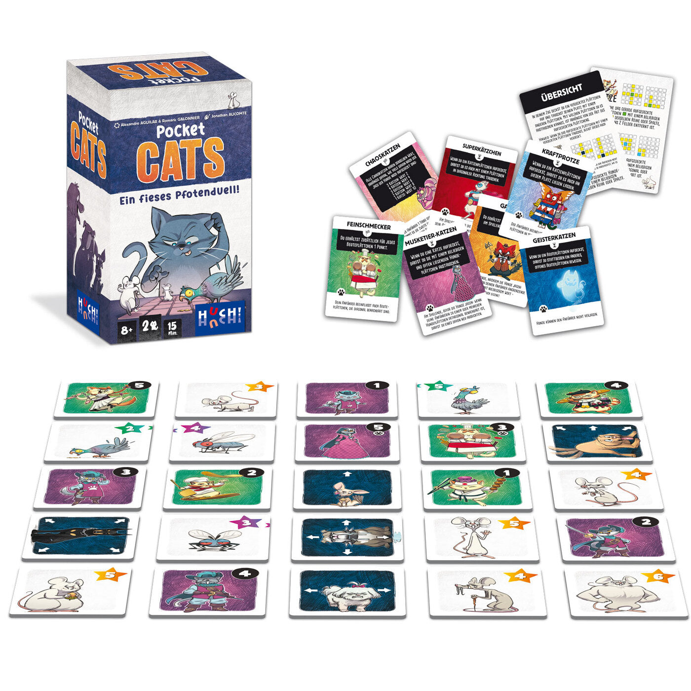 Familienspiel Pocket Cats Inhalt