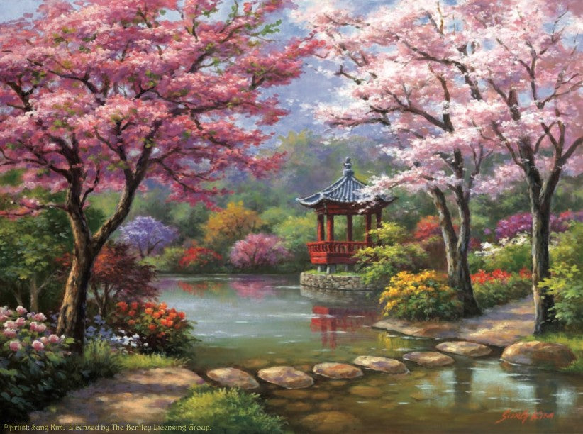 Sung Kim - Spring Pagode | Puzzle 1000 Teile