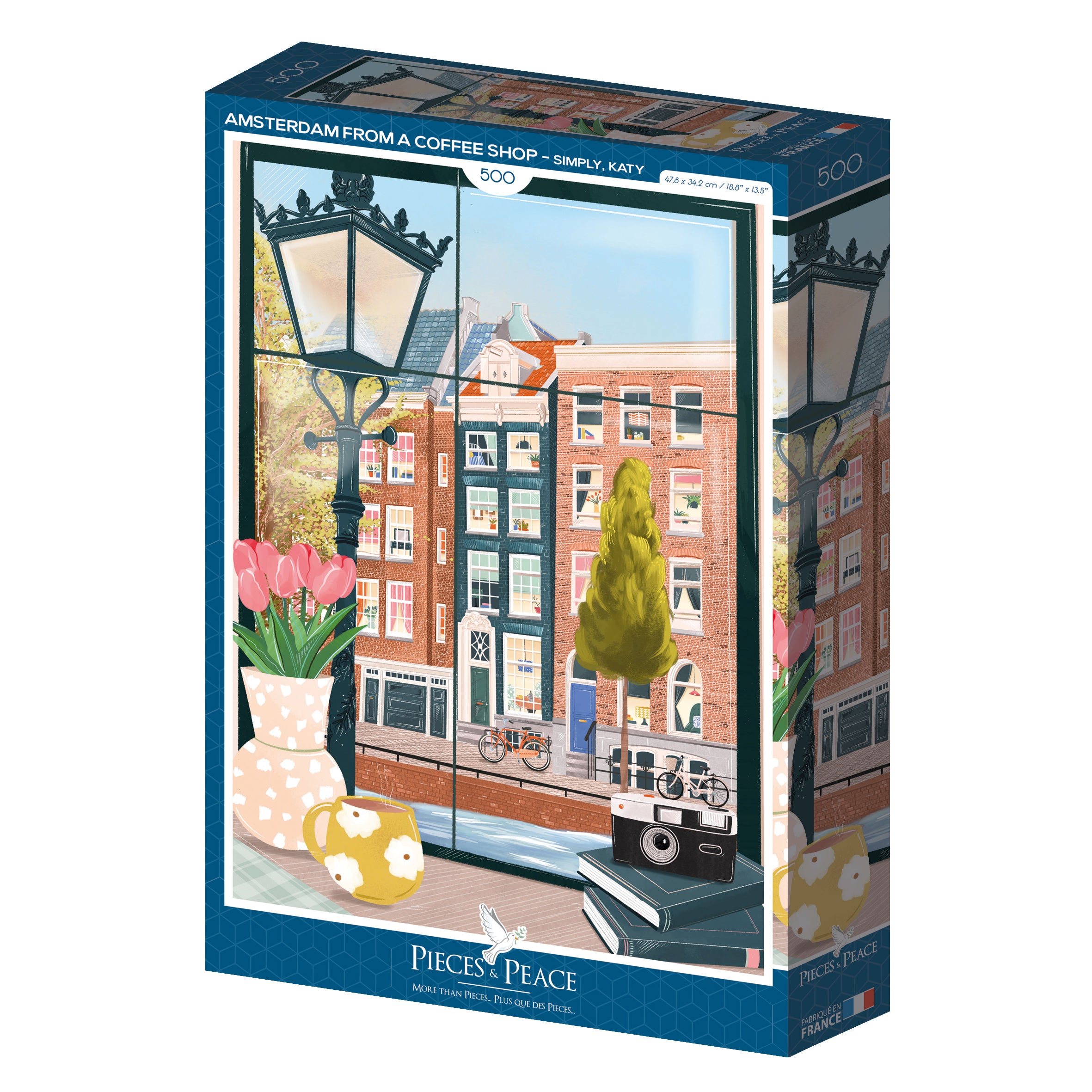 Amsterdam from a Coffee Shop | Puzzle 500 Teile