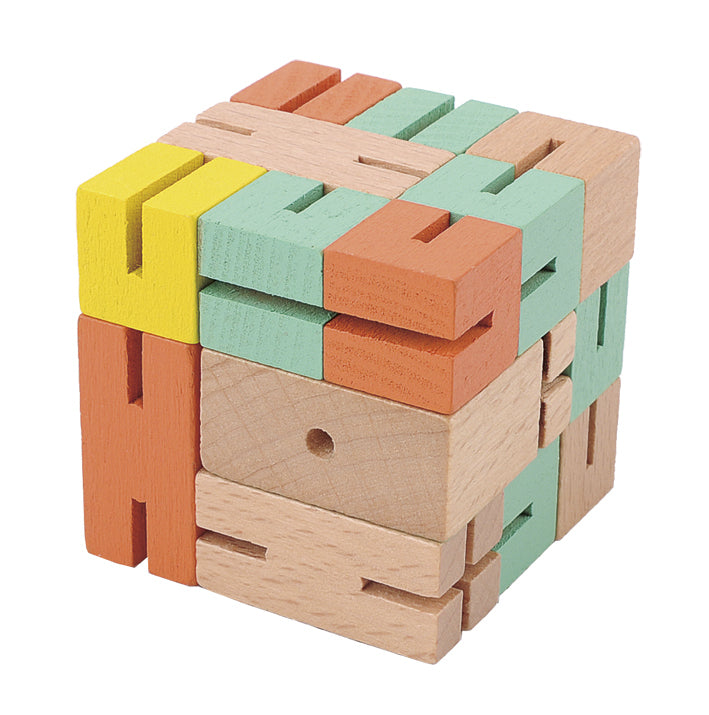 Puzzle-Boy grün, orange, gelb