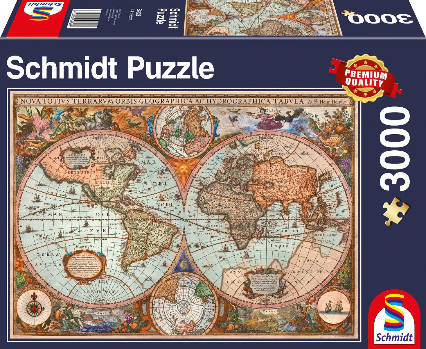 Antike Weltkarte | Puzzle 3000T