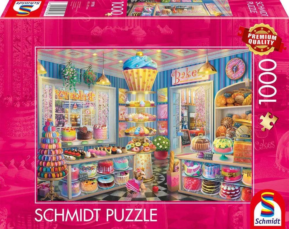 Puzzle - Bunte Bäckerei 1000 Teile Cover