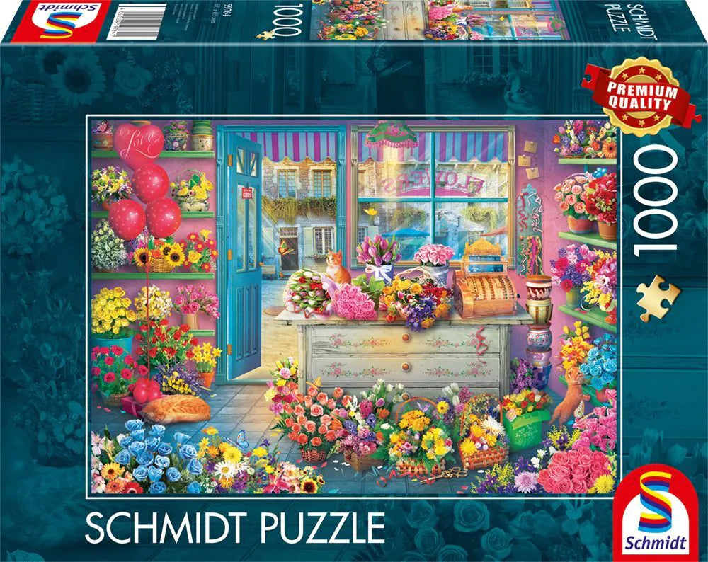 Bunter Blumenladen | Puzzle 1000T
