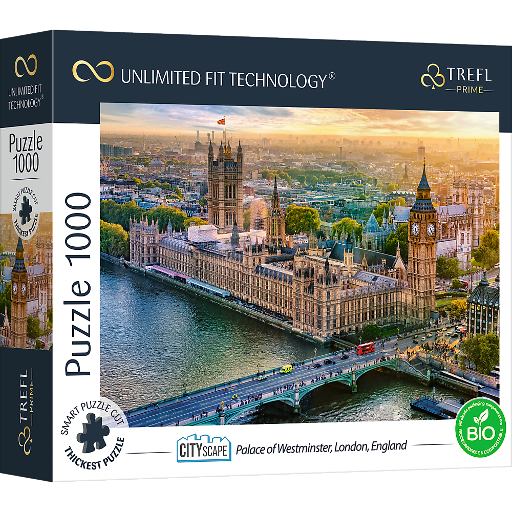 Puzzle - City Scape: Palace of Westminster, London, England 1000 Teile