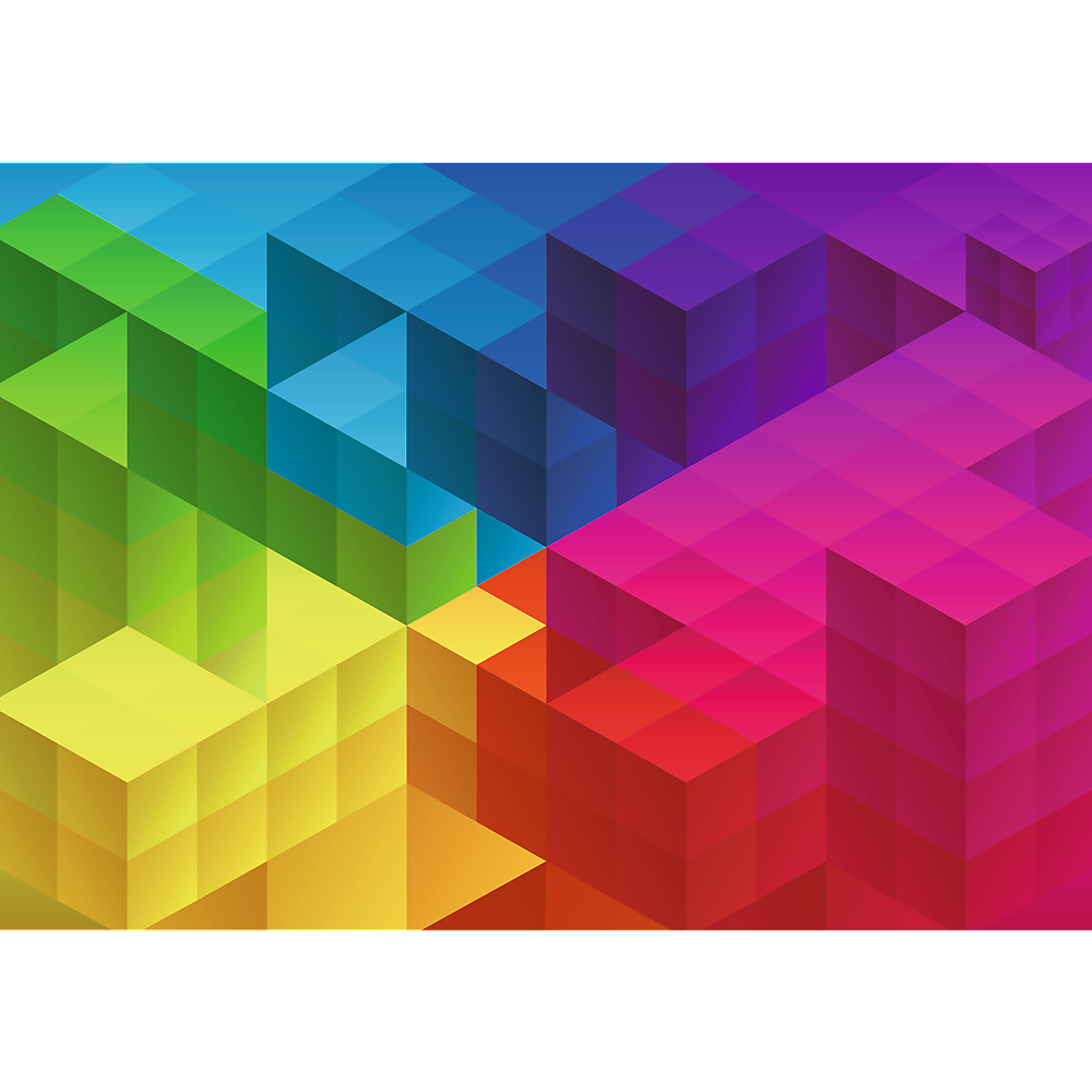 Puzzle - Color Splash: Cubic Gradient 1000 Teile