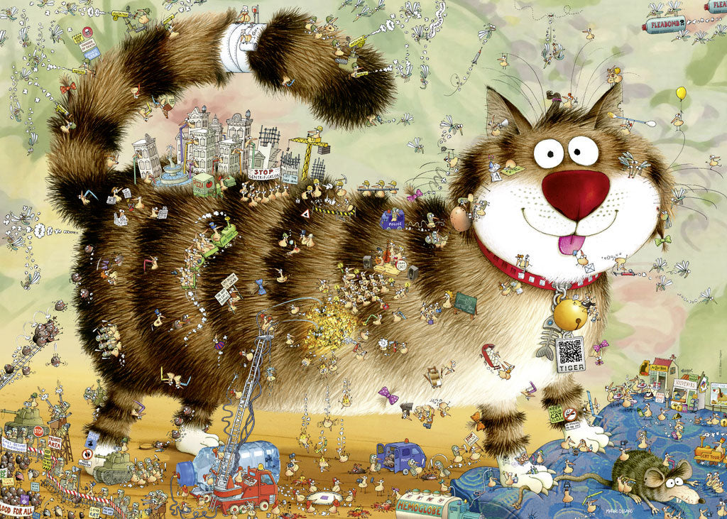 Puzzle - Degano: Cat's Life 1000 Teile Motiv