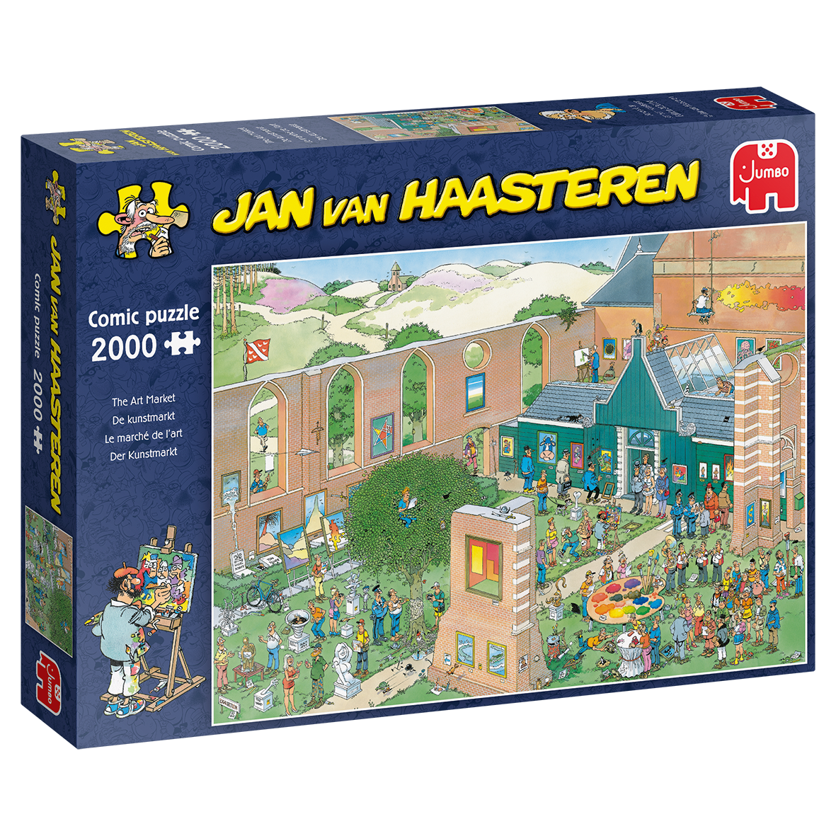 Der Kunstmarkt | Jan van Haasteren | Puzzle 2000 Teile