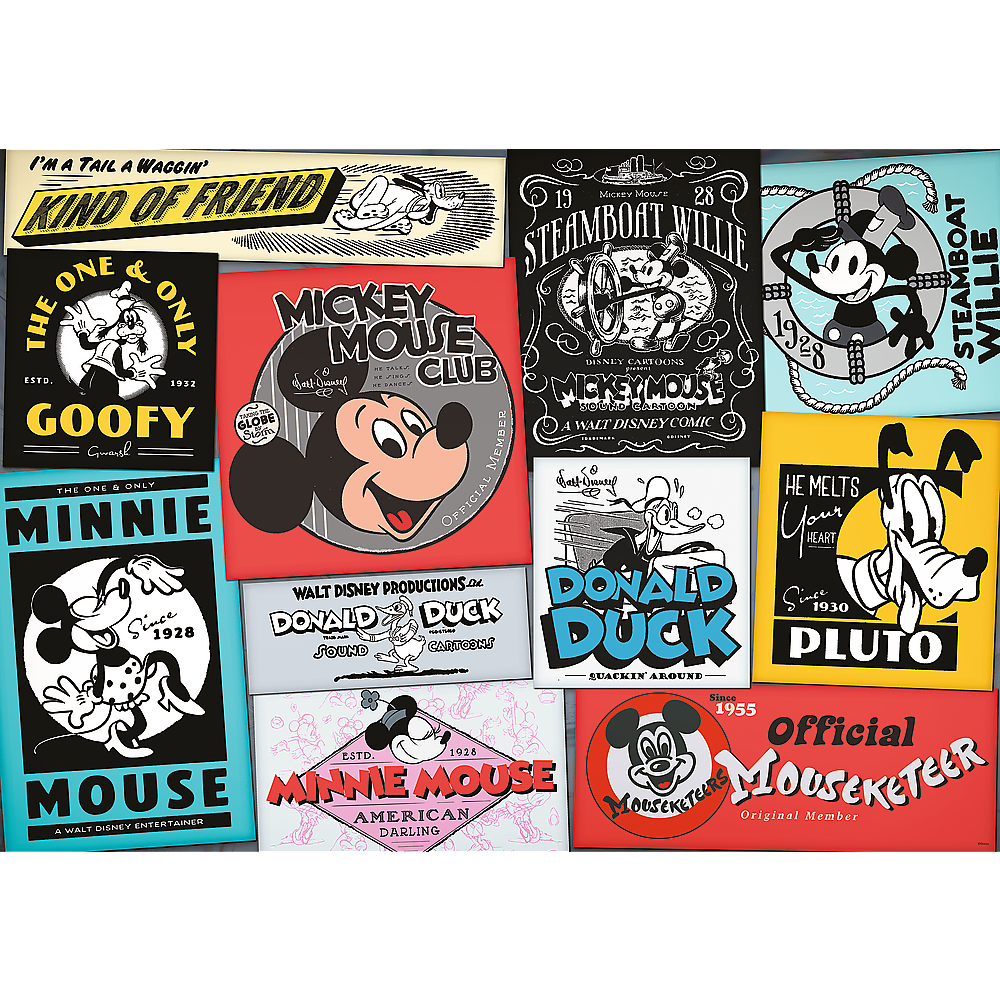 Puzzle - Disney Retro Posters 1000 Teile