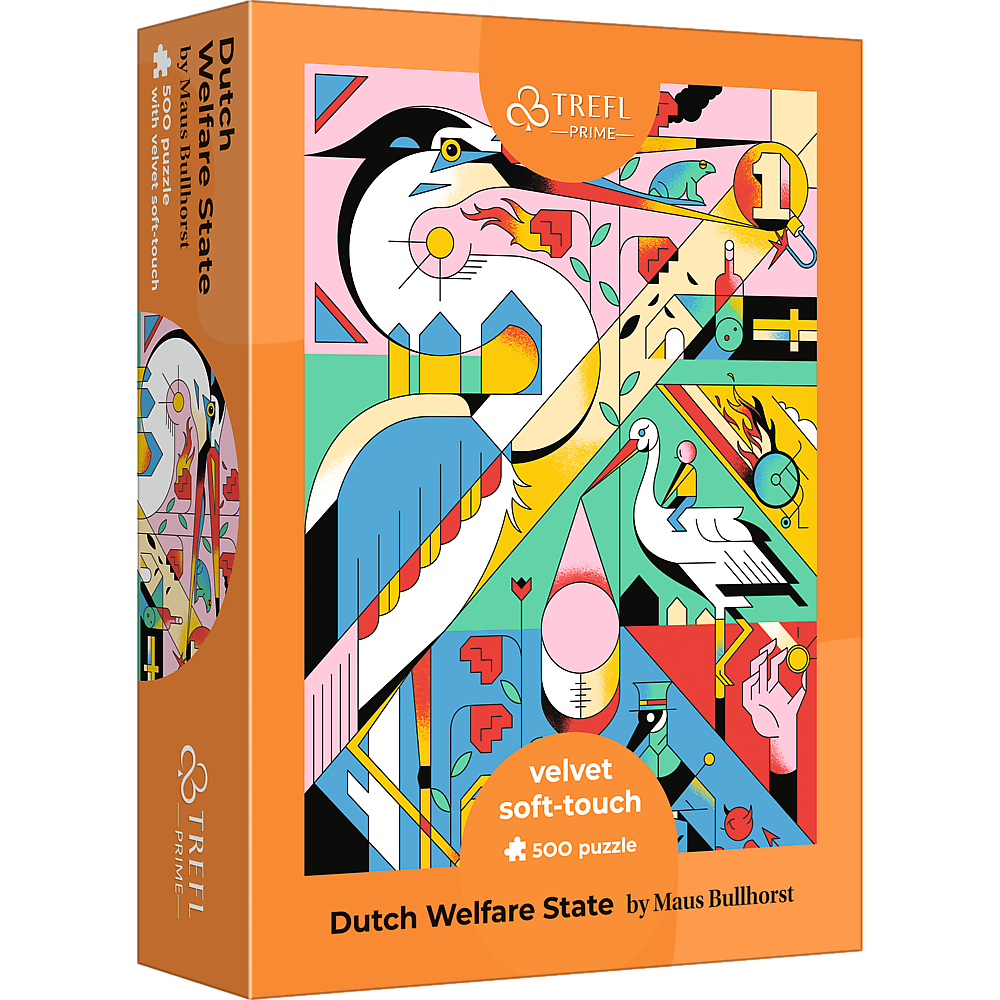 Puzzle - Dutch Welfare State - velvet soft-touch 500 Teile