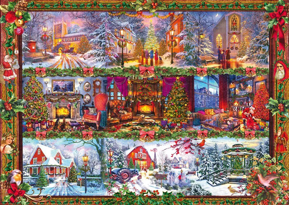 Puzzle - Fröhliche Weihnachtszeit 1000 Teile Bild