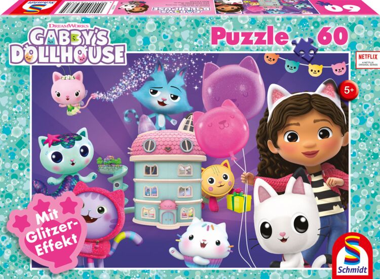 Gabby's Geburtstagsfeier im Puppenhaus | Puzzle 60T