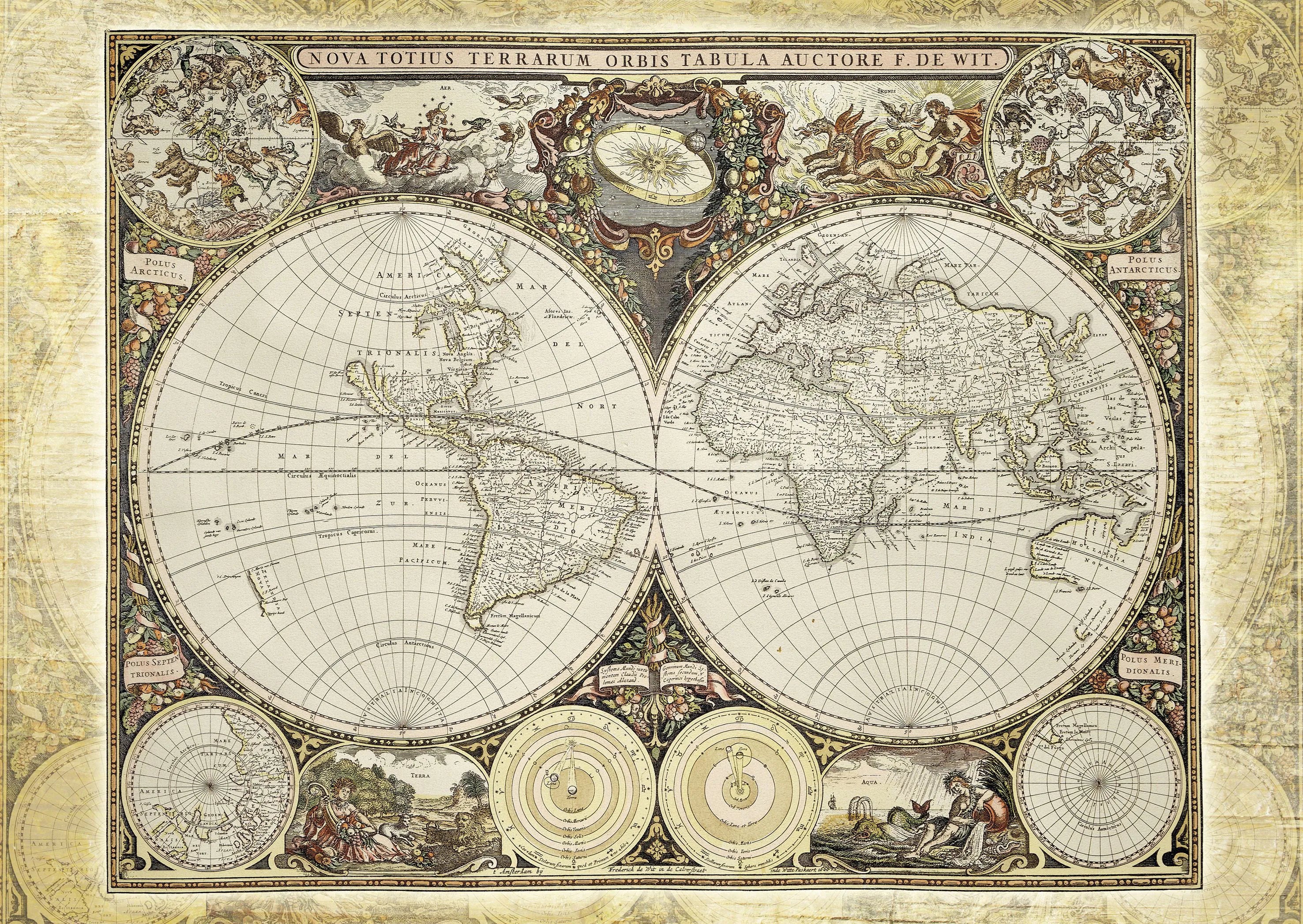 Historische Weltkarte | Puzzle 2000T