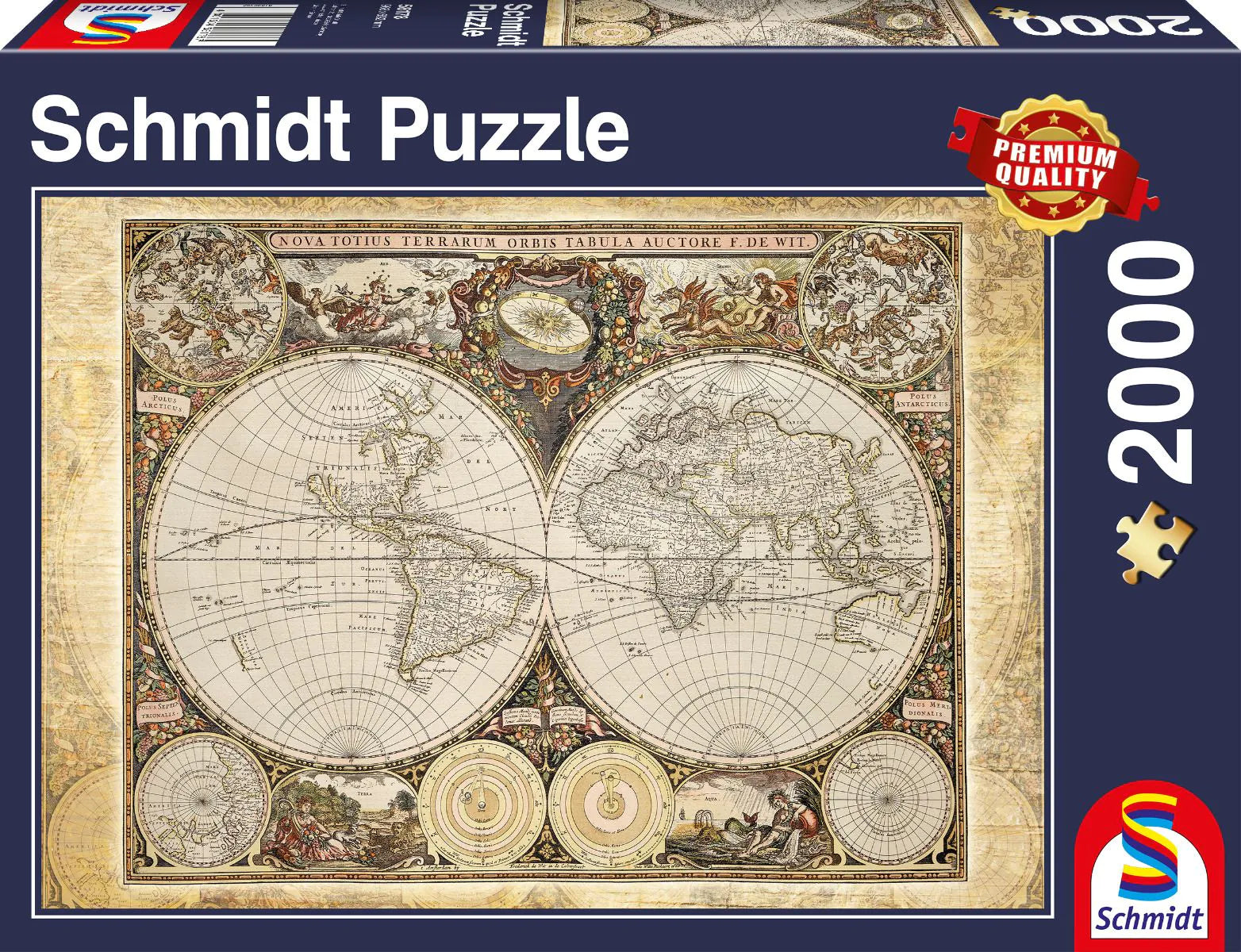 Historische Weltkarte | Puzzle 2000T