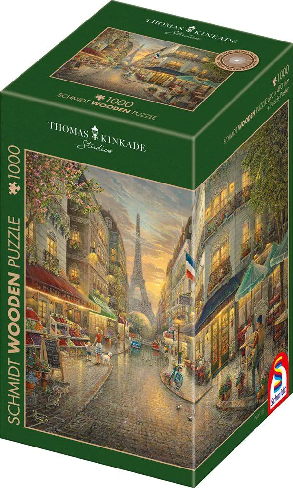 Puzzle - Holz Puzzle Malerisches Paris 1000 Teile Cover