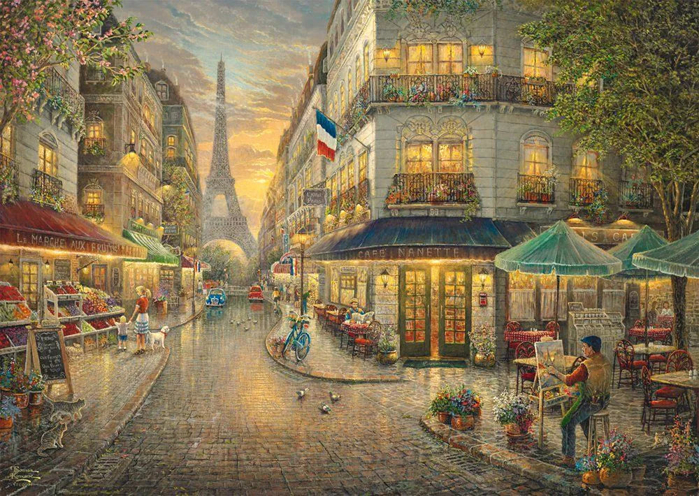 Puzzle - Holz Puzzle Malerisches Paris 1000 Teile Bild