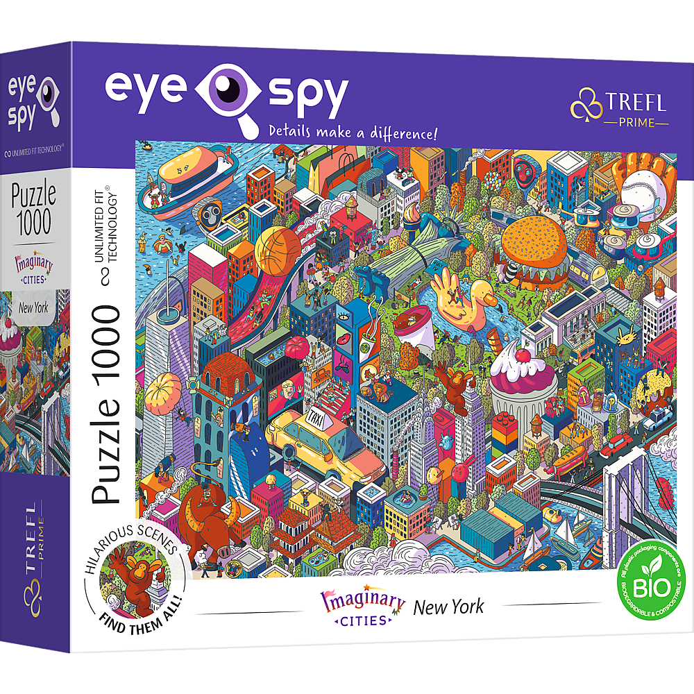Puzzle - Eye-Spy - Imaginary Cities: New York 1000 Teile