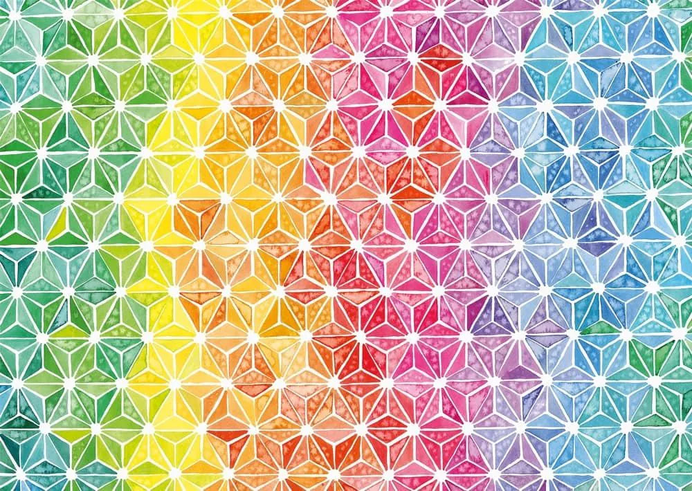 Josie Lewis: Kunterbunte Dreiecke | Puzzle 1000T