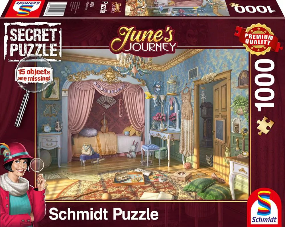 Puzzle - June's Journey: June's Schlafzimmer 1000 Teile