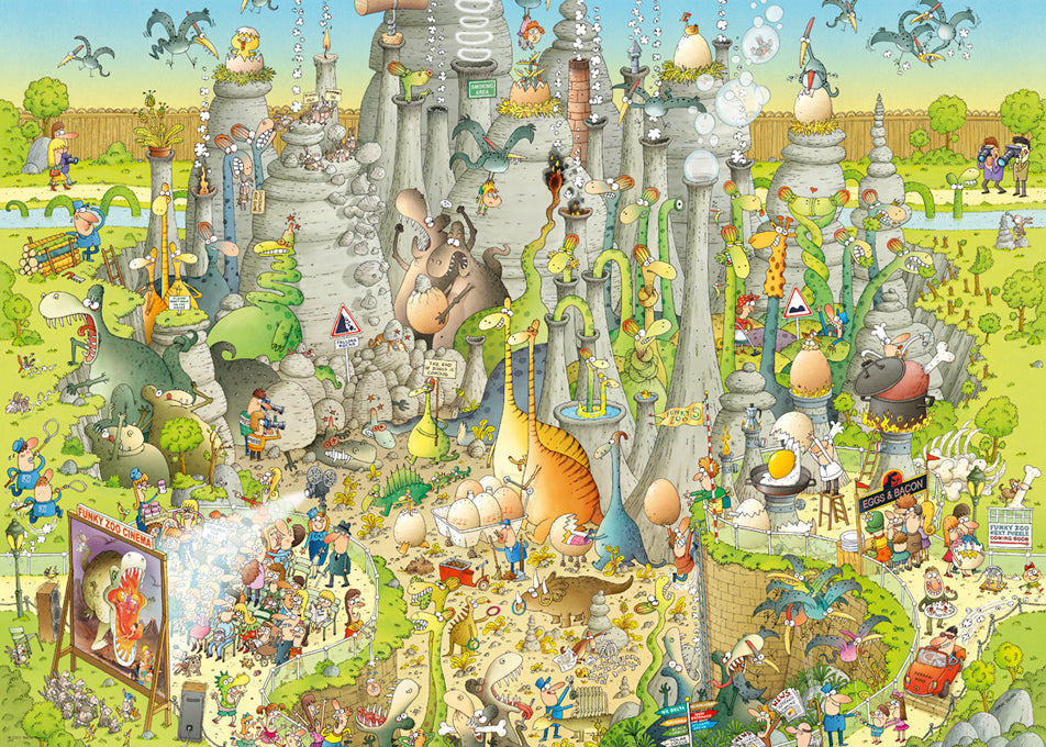 Puzzle - Jurassic Habitat 1000 Teile