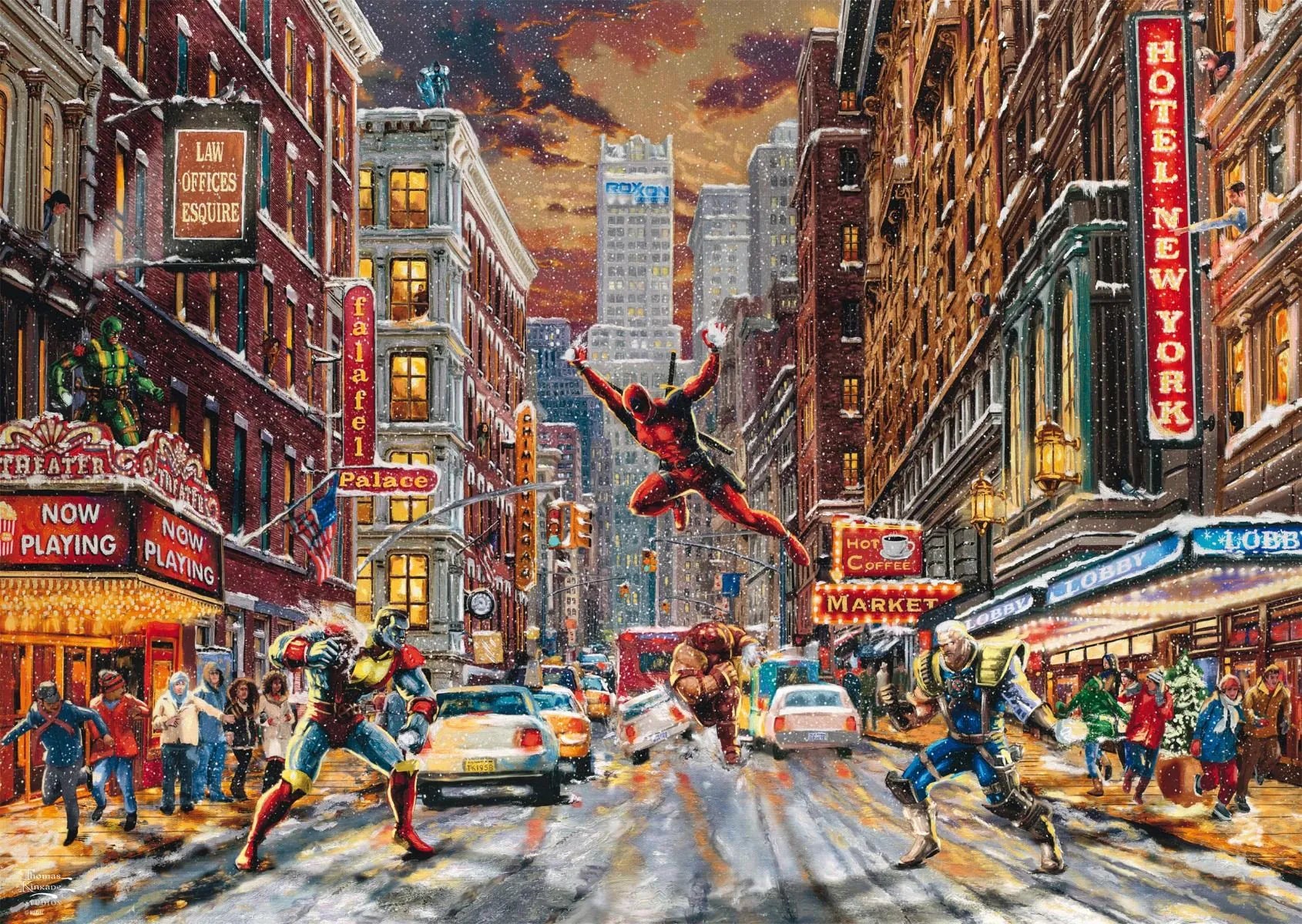 Puzzle - Thomas Kinkade Studios: MARVEL - Deadpool 1000 Teile Bild