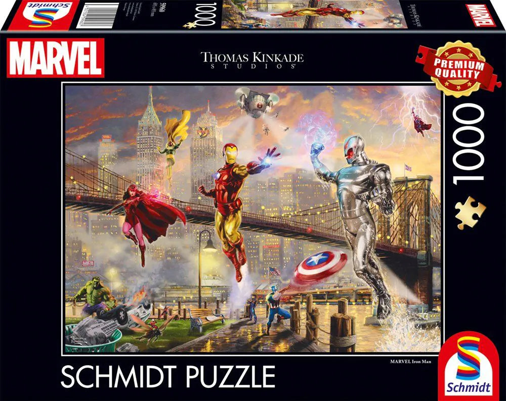 Puzzle - Thomas Kinkade Studios: MARVEL - Iron Man 1000 Teile Cover