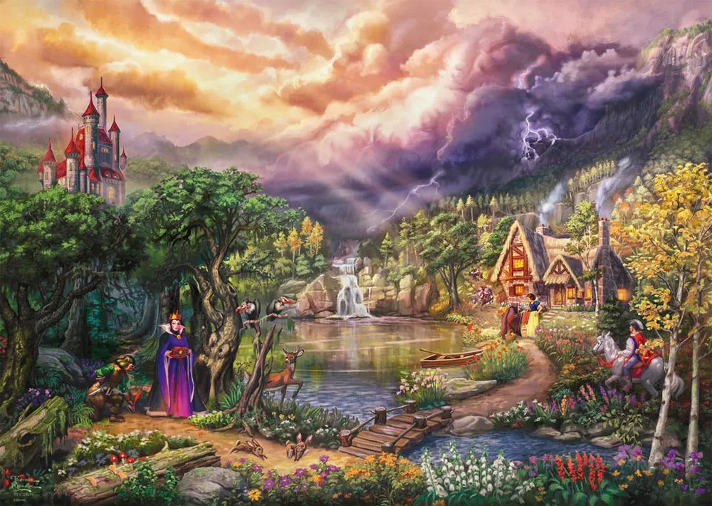 Thomas Kinkade Studios: Disney Dreams Collection - Snow White and the Queen (Schneewittchen und die Königin) | Puzzle 1000T