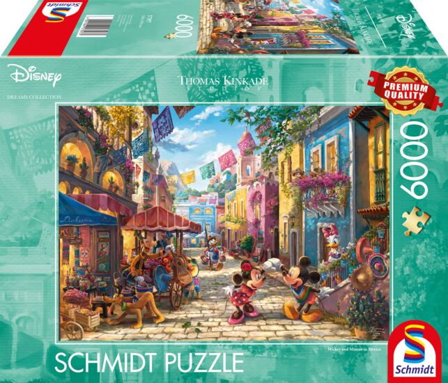 Thomas Kinkade Studios: Disney   Dreams Collection - Mickey und Minnie in Mexiko | Puzzle 6000T